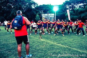 Team performing the "Haka" as a farewell gift, on the day of the final league match(TCK Vs. SPC)